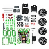 Meccano Junior, Kit de construction STEM, Monster truck Monster Jam Grave Digger officiel avec moteur à rétrofriction