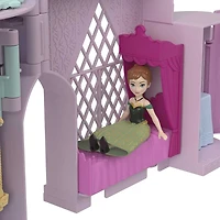 Disney Frozen Storytime Stackers Playset, Anna's Arendelle Castle Dollhouse with Small Doll