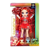 Rainbow High Cheer Ruby Anderson - Poupée-mannequin rouge avec pompons