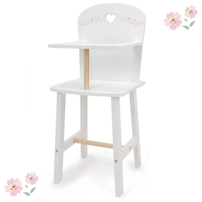 Chaise haute en bois pour poupée, Little Flora - Notre exclusivité