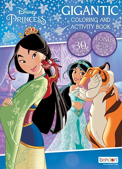 Princess Gigantic Colouring & Activity Book with Stickers - English Edition