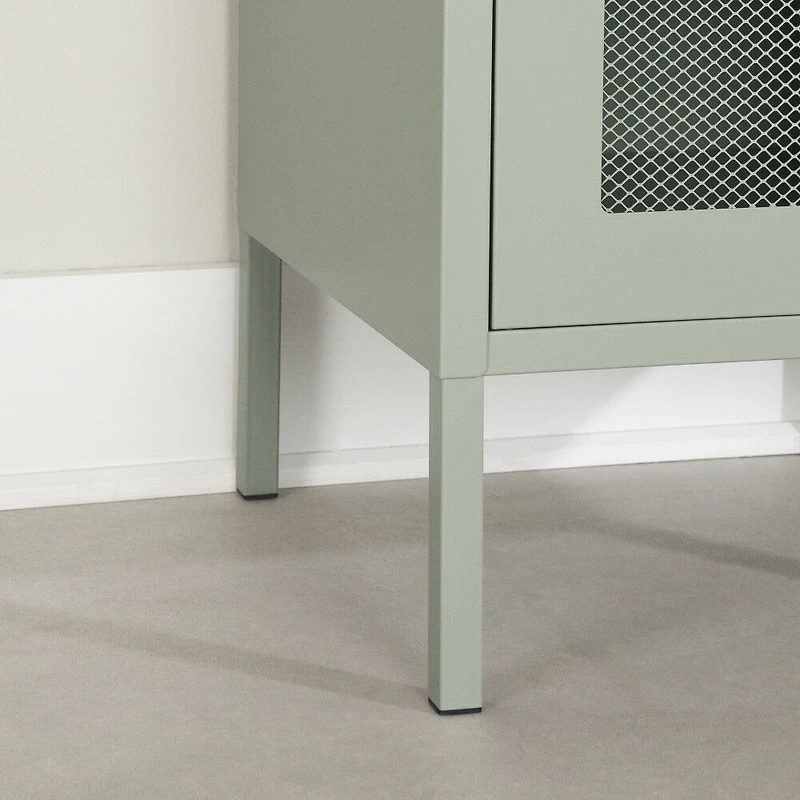 Sweedi Table de chevet Vert sauge