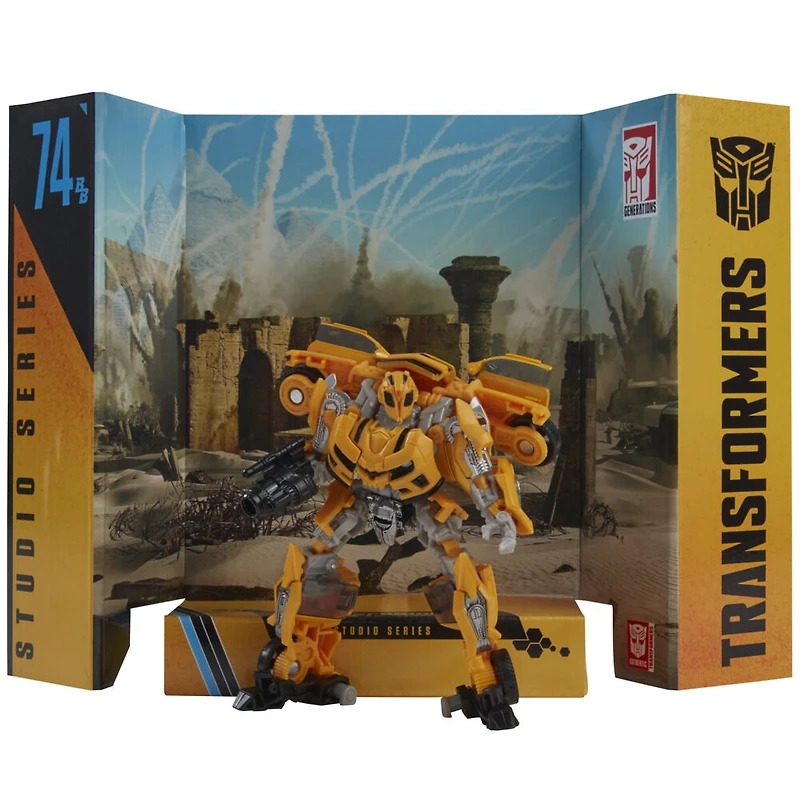 Transformers Bumblebee Studio Series, figurine Bumblebee 74BB de classe Deluxe du film Transformers : La Revanche
