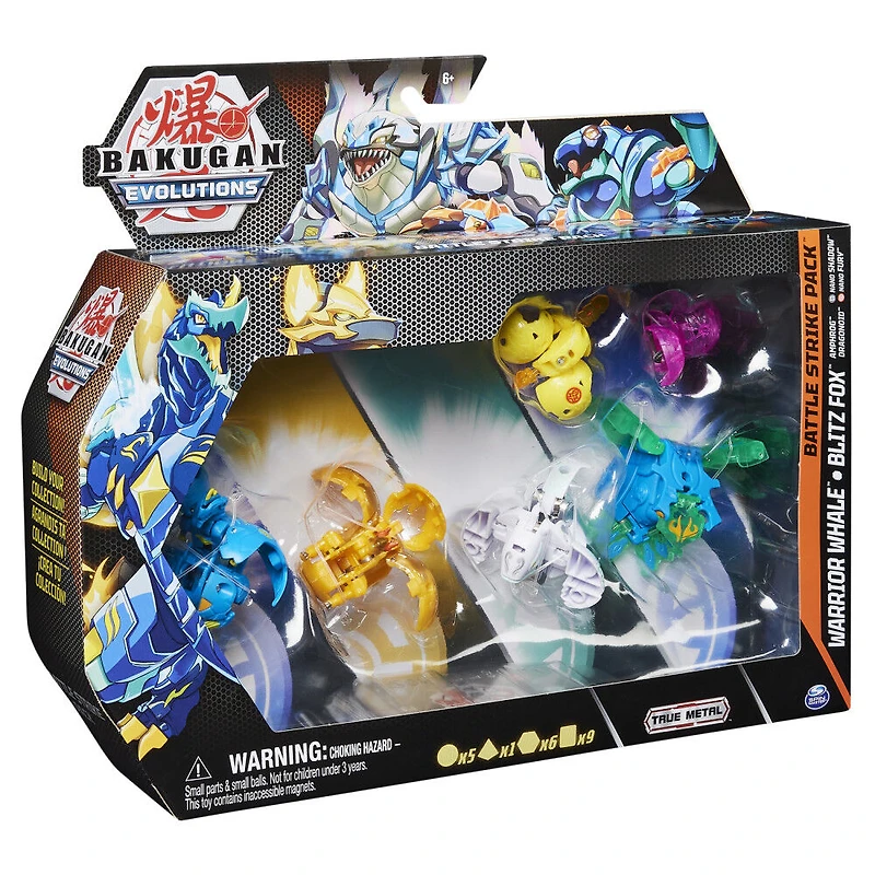 Bakugan Evolutions, Coffret Battle Strike Warrior Whale et Blitz Fox