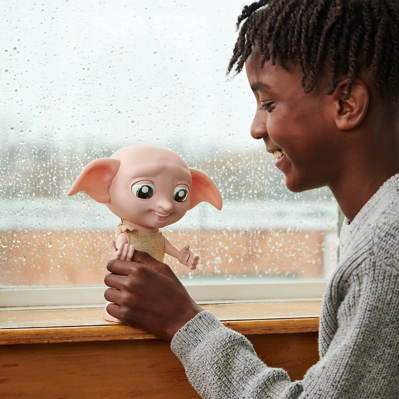 Wizarding World Harry Potter, Interactive Magical Dobby Elf Doll with Sock, over 30 Sounds and Phrases, 8.5-inch