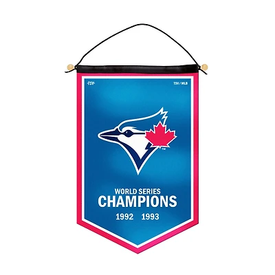 Banniere victoire des Toronto Blue Jays de la MLB (12 pouces sur 18 pouces)