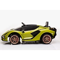 KidsVip 12V Enfants et Tout-Petits 4x4 Lamborghini Sian Edition Voiture Eléctrique avec Commande à Distance - Vert - Édition anglaise