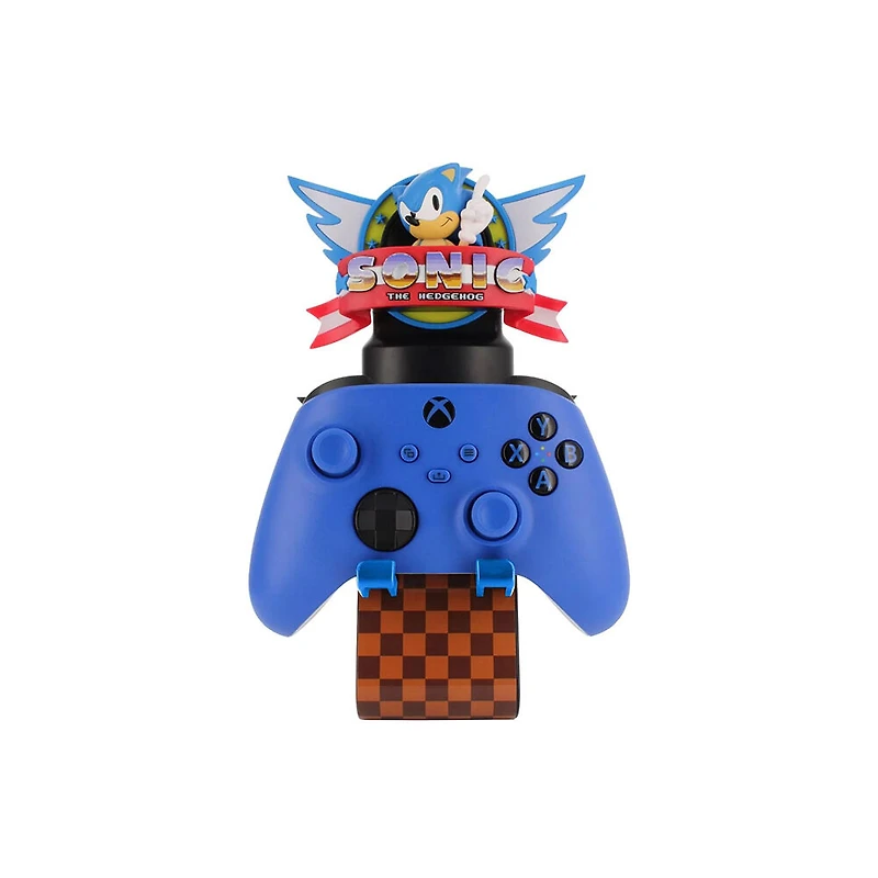 Exquisite Gaming SEGA: Sonic The Hedgehog Cable Guy Ikon éclairant, support de chargement pour téléphone et appareils