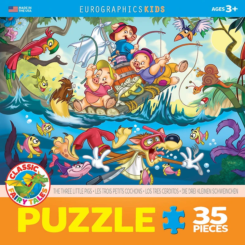 Eurographics Three Little Pigs 35 Piece Puzzle