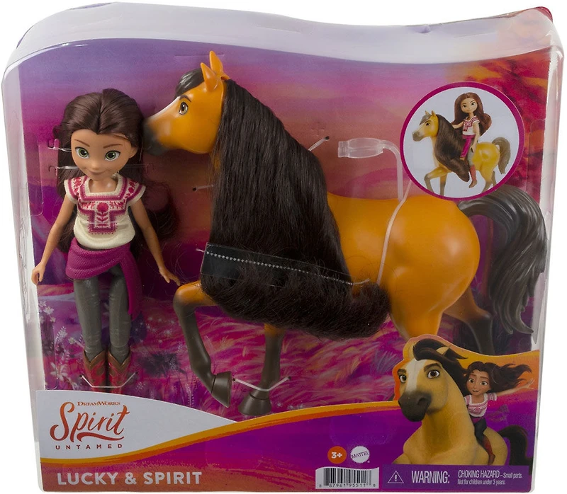 Spirit: l'indomptable -Poupée Lucky et son cheval Spirit