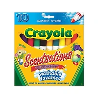 Scentsations lavables marqueurs à pointe large - 10 ct