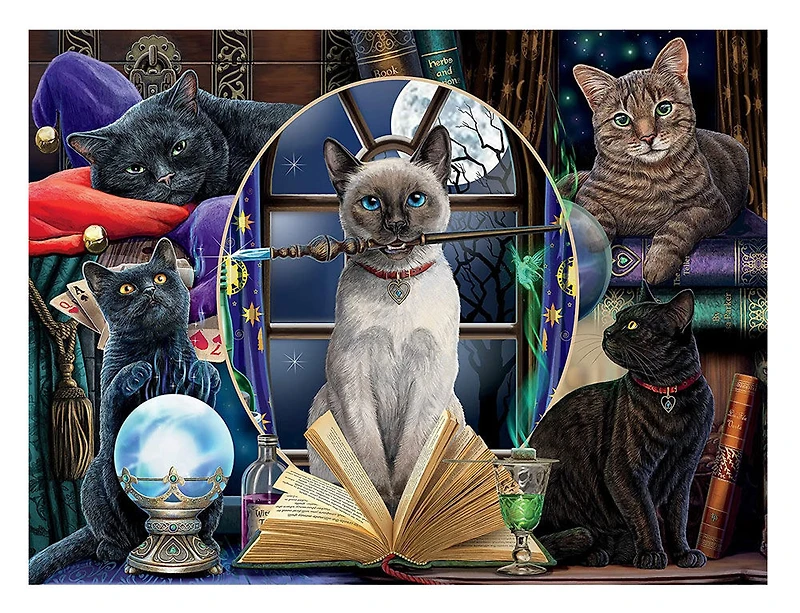Ceaco Lisa Parker Night Spirit 1500 pièces Puzzle Spell Chats