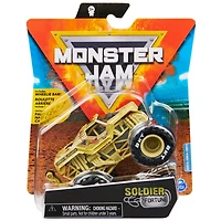 Monster Jam, Monster truck Soldier Fortune officiel, véhicule en métal moulé, série Legacy Trucks, échelle 1:64