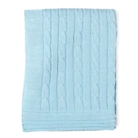 Baby Mode Signature  Bleu Classic Câble Tricot Couverture en tricot