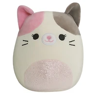 Squishmallows 7.5" Little Plush - Pink, Brown and Creme Cat, Glitter Belly - English Edition