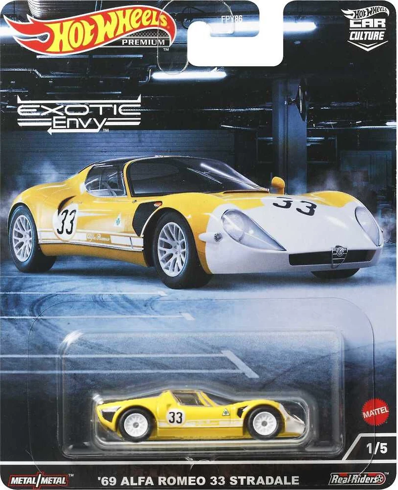 Hot Wheels Car Culture Circuit Legends Alfa Romeo 33 Stradale Vehicle