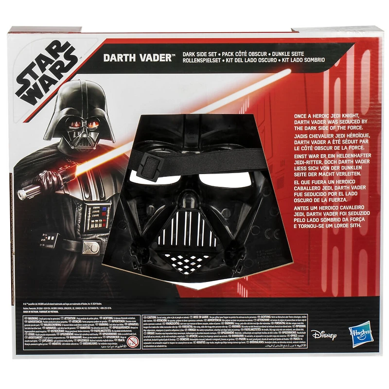 Star Wars Darth Vader Dark Side Set, Lightsaber, Mask, Action Figure & Accessory