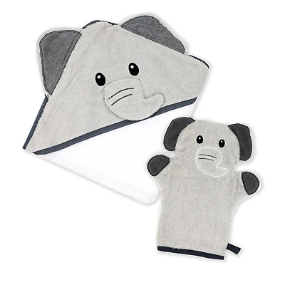 Grey Elephant Bath Set