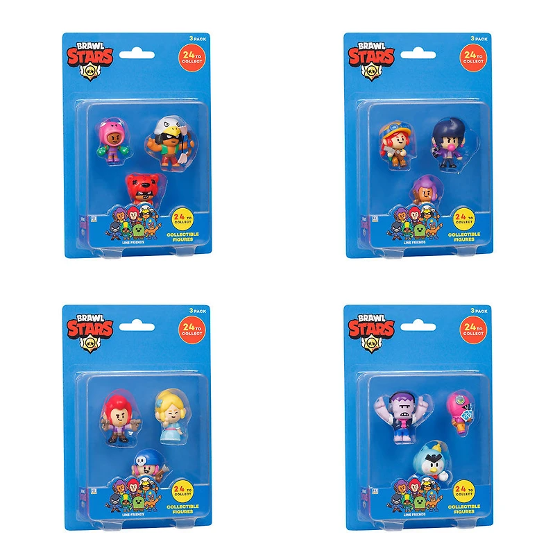 Figurines de collection Brawl Stars, emballage de 3