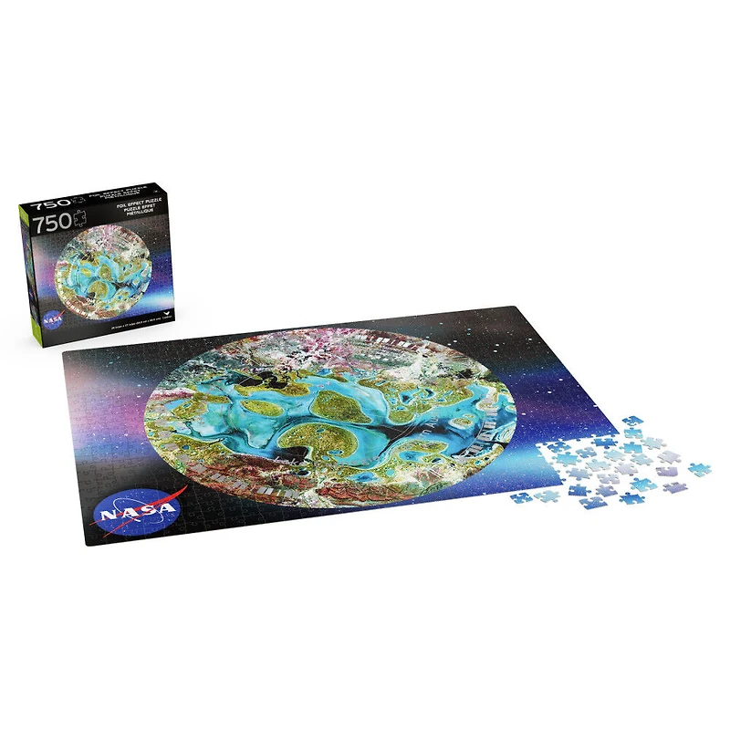 Puzzle NASA 750 pièces avec effet aluminium, aérien