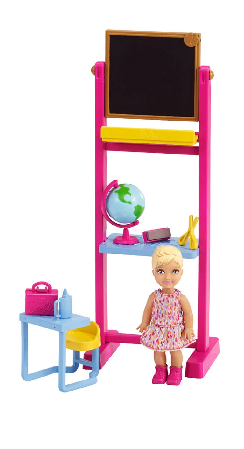 Barbie Carrières - Poupée Enseignante et coffret de jeu.
