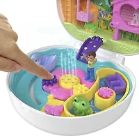 Polly Pocket-Coffret Jardin Lapin 2 mini-figurines et 12 accessoires