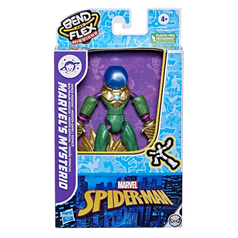 Marvel Spider-Man Bend and Flex Missions Marvel's Mysterio Mission dans l'espace, figurine