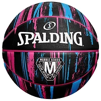 Ballon de basketball Spalding Marble, extérieur, noir/rose, 6