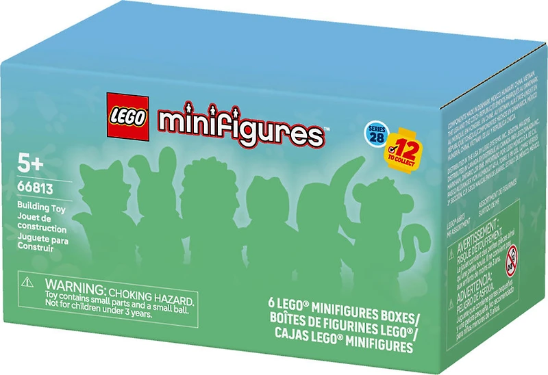 LEGO Figurines Animaux Série 28 - Lot de 6, Boîtes Mystères, Petits Jouets d'Animaux 66813