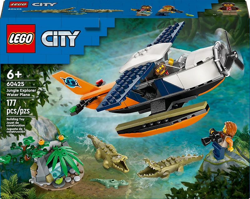 LEGO City L'hydravion d'exploration de la jungle, Ensemble de jouet 60425