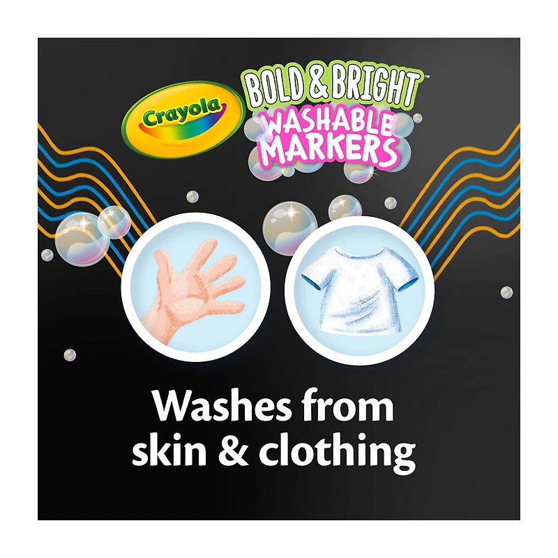 Crayola Bold and Bright Broad Line Markers, 10 Count