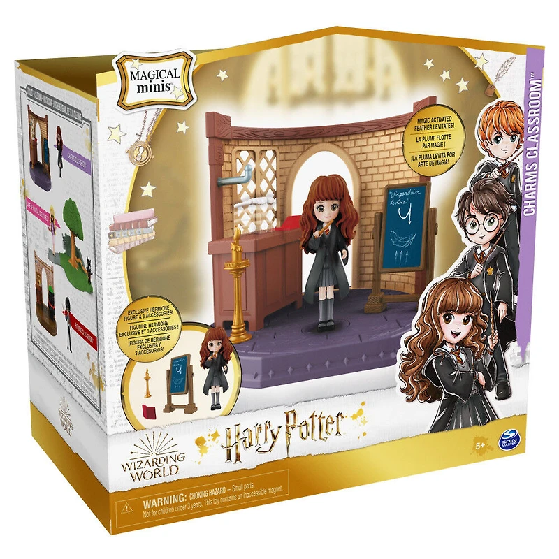 Wizarding World Harry Potter, Magical Minis Charms Classroom with Exclusive Hermione Granger Figure and Accessories
