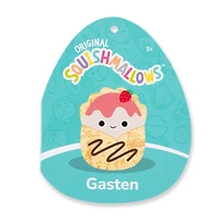 Peluche Squishmallows 7.5" - Gasten la crêpe aux fraises avec un filet de chocolat