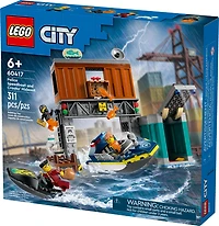 LEGO City Police Speedboat and Crooks' Hideout Pretend Play Toy 60417