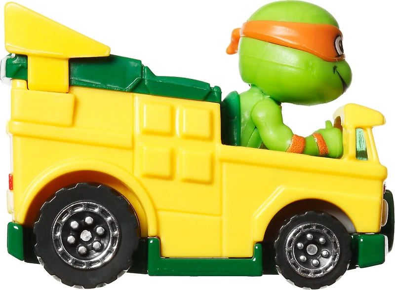 Hot Wheels RacerVerse Die-Cast Vehicle with Michaelangelo Driver