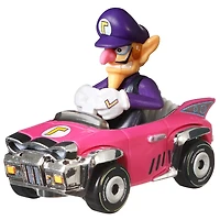 Assortiment de répliques Mario Kart Waluigi Badwagon Hot Wheels en métal moulé sous pression