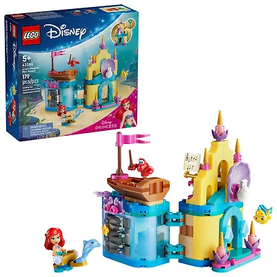 LEGO Disney Princess Le Palais Magique Miniature d'Ariel, Jouet de Construction de Sirène pour les 5 Ans et Plus 43285