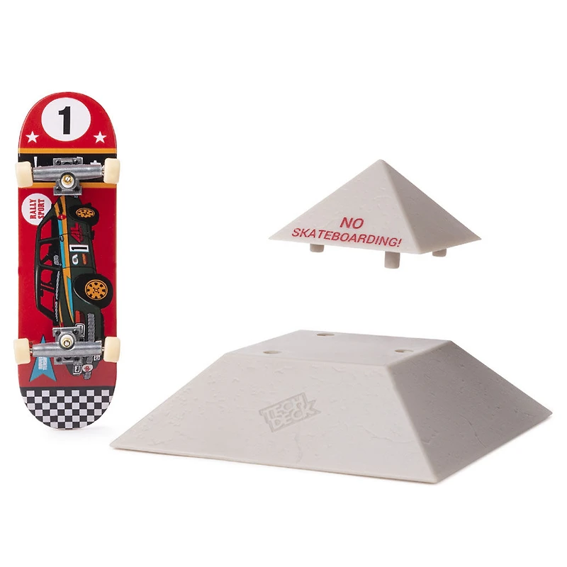 Tech Deck, Street Hits, Mini-planche Chocolate Skateboards avec obstacle pyramide