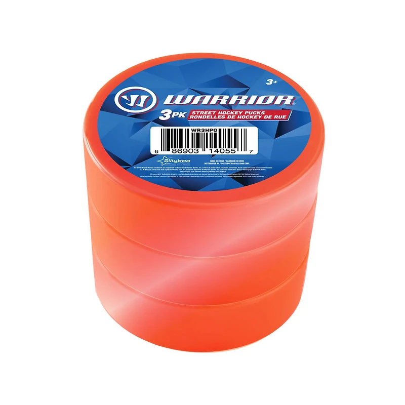 Warrior 3 Street Hockey Pucks - R Exclusive