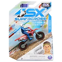 Supercross, Authentic Ken Roczen 1:24 Scale Die-Cast Motorcycle with Rider Figure, for Kids and Collectors