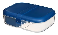 Sistema To Go Split Lunch Box, 1.1 L Food Storage Container with 2 Compartments, Colour May Vary