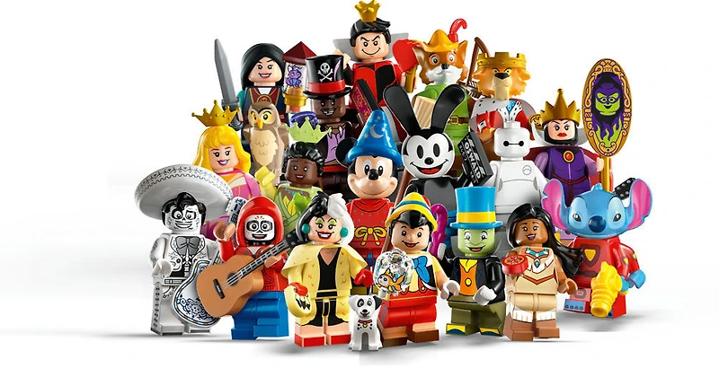LEGO Ensemble de 6 figurines Disney 100 66734 Ensemble de jeu de construction