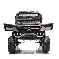 12V Mercedes Unimog 4WD Ride On - Black - English Edition
