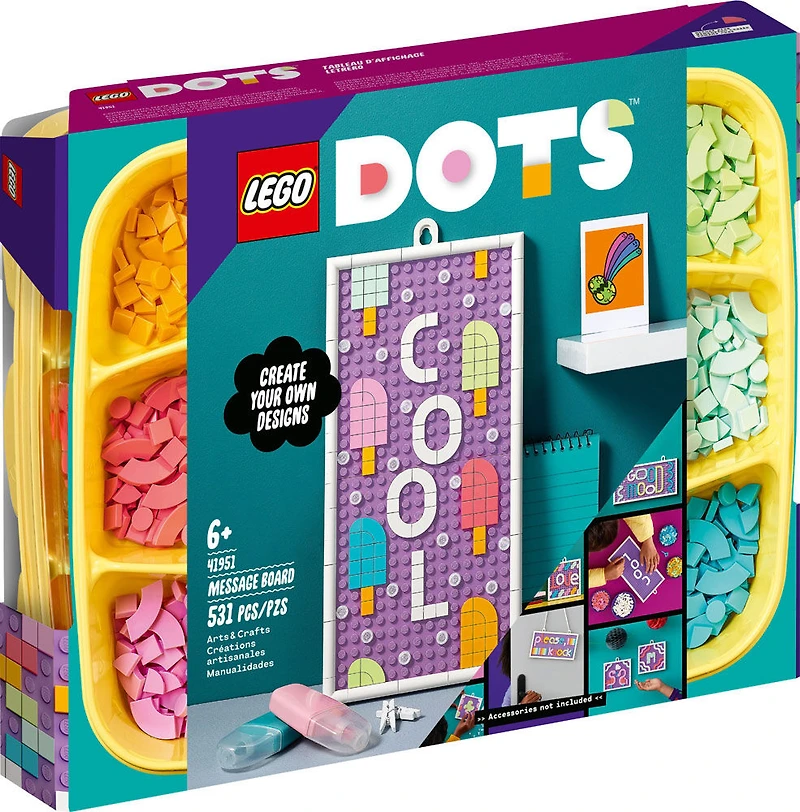 LEGO DOTS Message Board 41951 DIY Craft Decoration Kit (531 Pieces)
