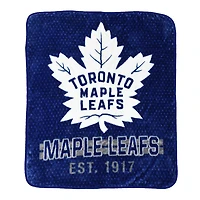 Couverture douce en peluche des Maple Leafs de Toronto de la LNH ( x pouces