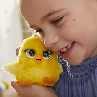 furReal Fuzzalots, Poussin interactif changeant de couleur, jouet électronique