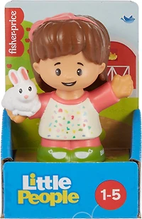 Fisher-Price Little People Mia avec bunny figure pour les tout-petits et les enfants d'âge préscolaire