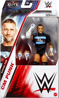 WWE-Élite CM Punk-Figurine articulée 15cm Series115