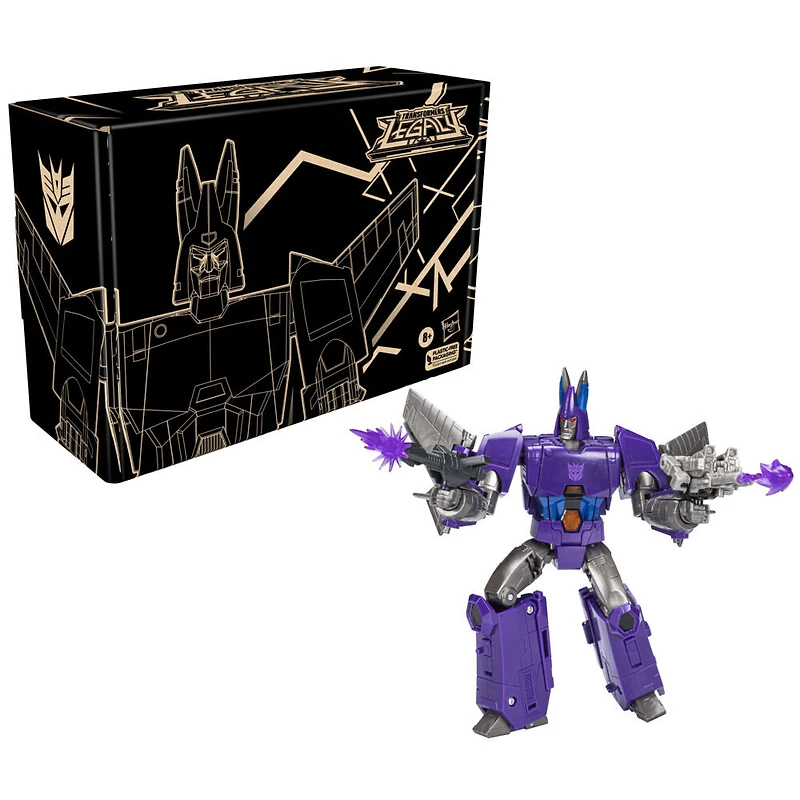 Generations Selects, figurines Cyclonus et Nightstick de collection Transformers: Legacy de 17,5 cm de classe Voyageur
