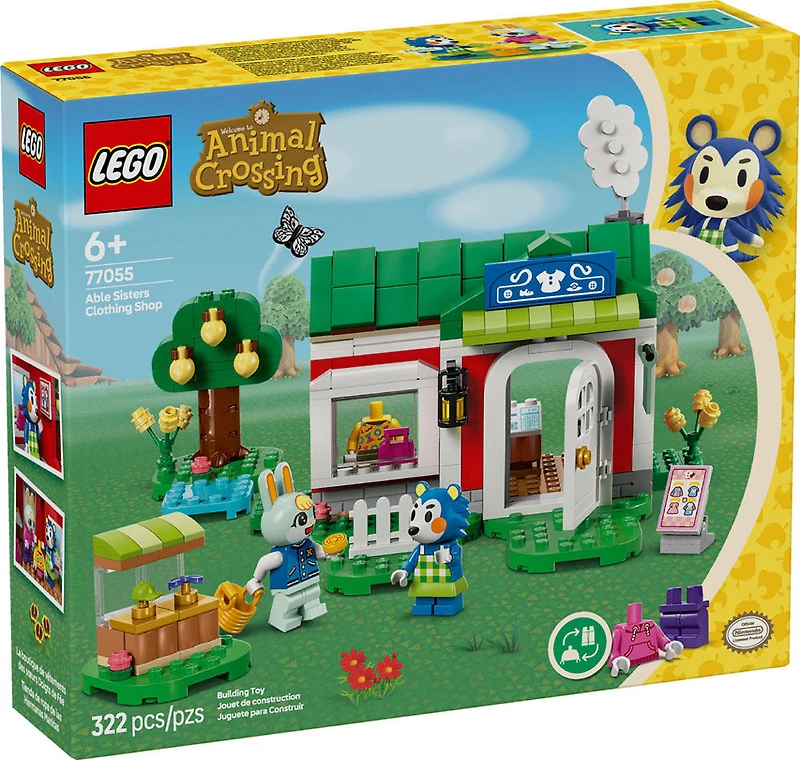 LEGO Animal Crossing Able Sisters Clothing Shop Building Toy - Animal Crossing Figures & Playset - 77055